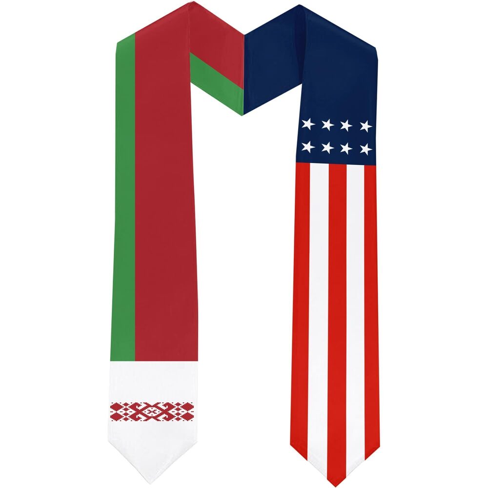 5269 Belarus Flag International Students Graduation Sash Stole Scarves 180